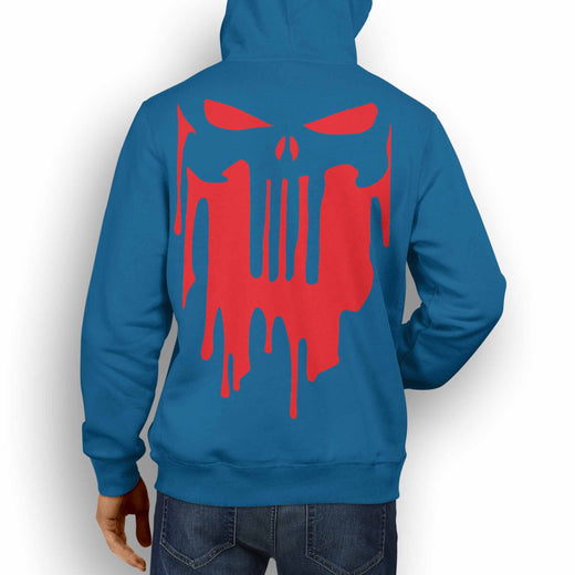 MARVEL / DC INSPIRED FAN ART PUNISHER RED DESIGN HOODIE